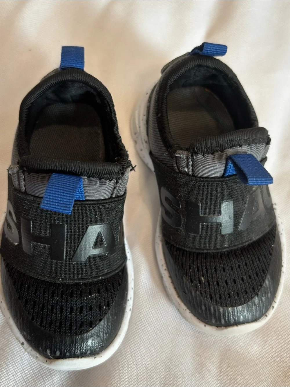 Shaq Black & Gray Slip-On Athletic Shoes baby boy size 5